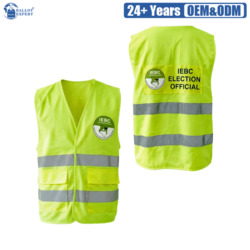 V-Neck Multi-Pocket Election Reflective Vest 2