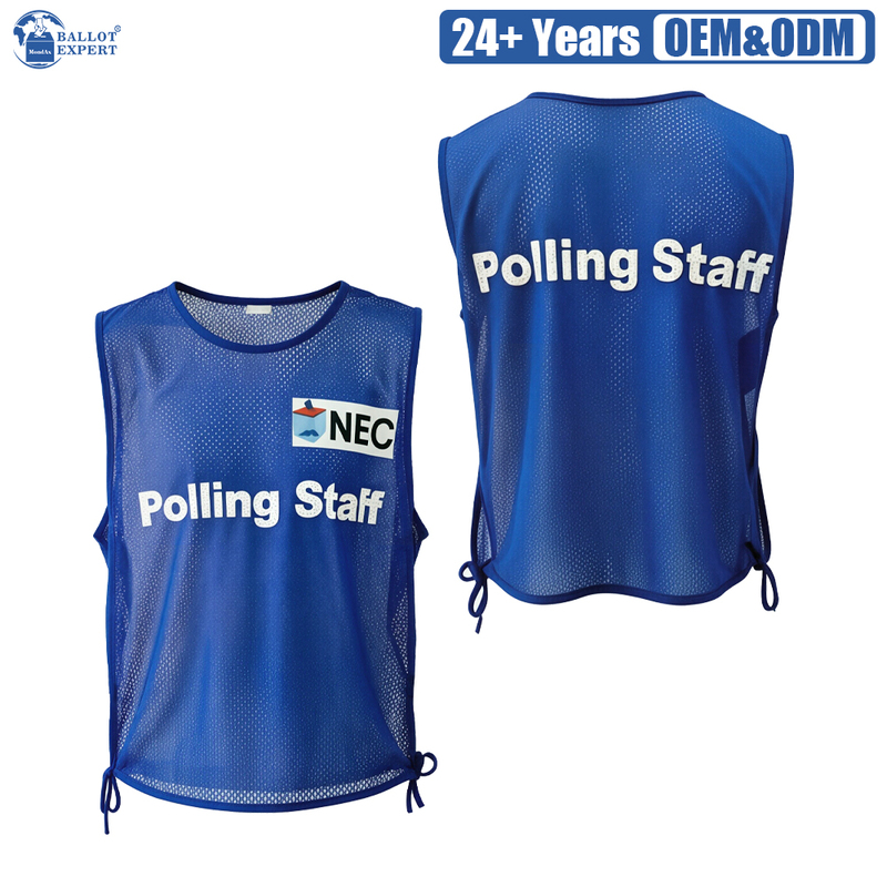 Sport-Style Mesh Polling Staff Vest 2