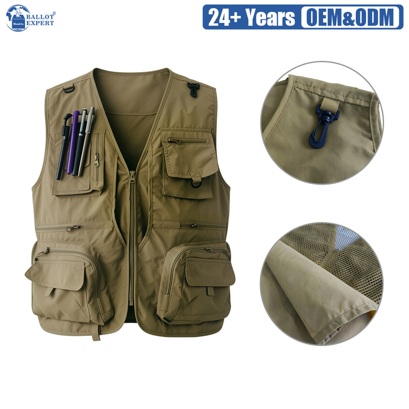 Mesh-Back Cargo Election Staff Vest 4